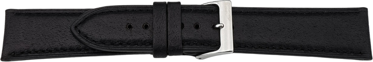 PREMIUM leather watch strap horse leather black