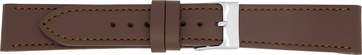 PREMIUM leather watch strap dark brown