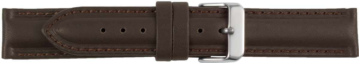 leather watch strap dark brown
