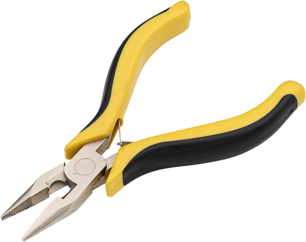 pliers semi rounded serrated