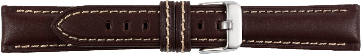 leather watch strap dark brown