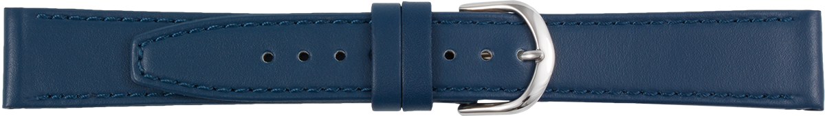 leather watch strap blue XL