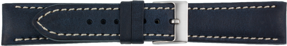 PREMIUM leather watchstrap dark blue