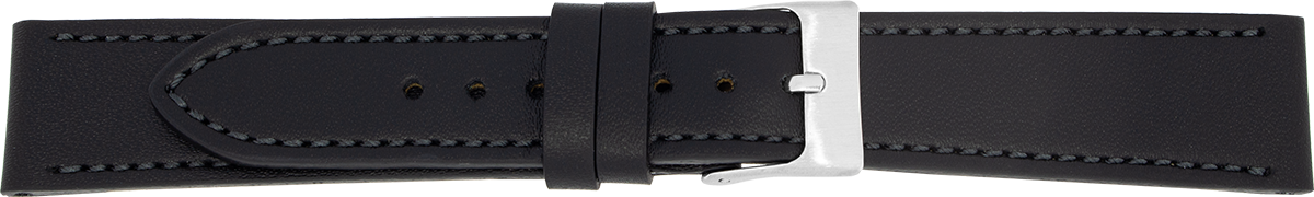 PREMIUM leather watch strap black