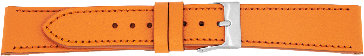 PREMIUM leather watch strap orange