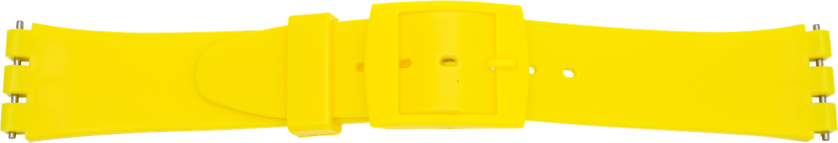 Kunststoffuhrarmband PVC gelb