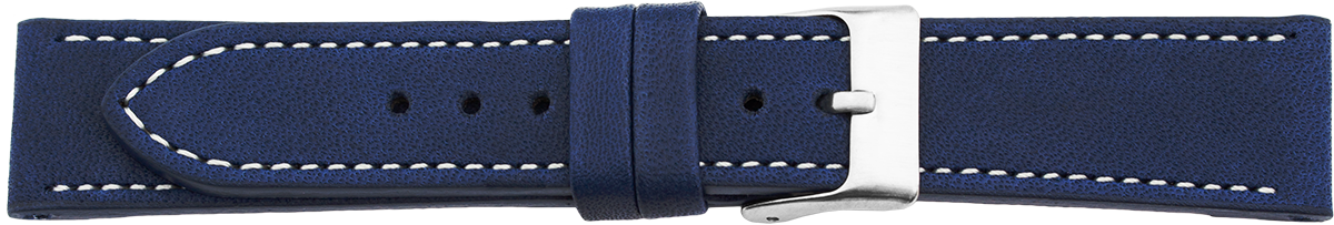 PREMIUM leather watchstrap blue XS