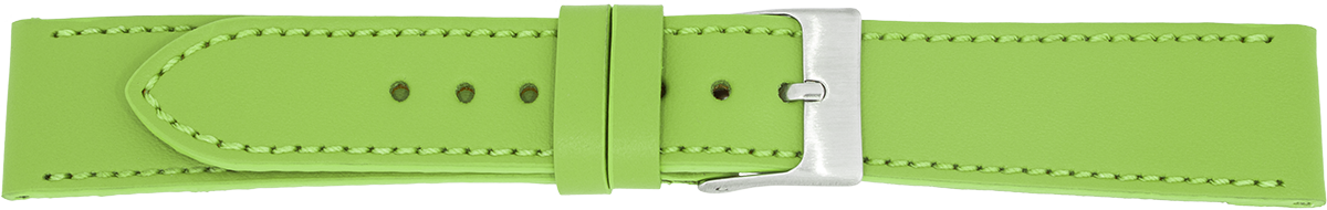 PREMIUM leather watch strap green