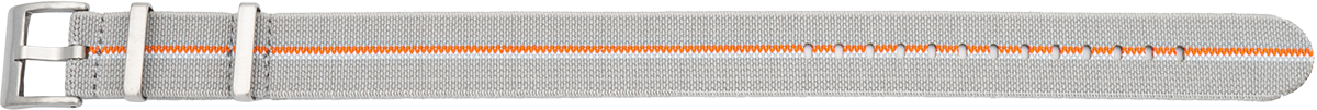 Nylonuhrarmband elastisch grau / orange / weiß