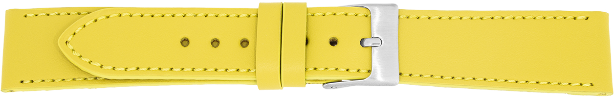 PREMIUM leather watch strap yellow