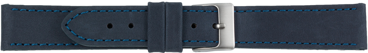 PREMIUM leather watchstrap blue