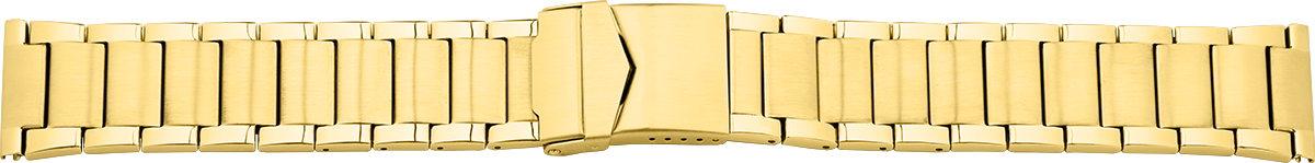 Verschlussuhrarmband Edelstahl gold XL